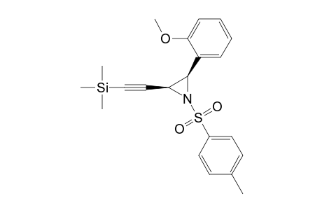 2-[(2S,3R)-3-(2-methoxyphenyl)-1-(4-methylphenyl)sulfonyl-2-aziridinyl]ethynyl-trimethylsilane