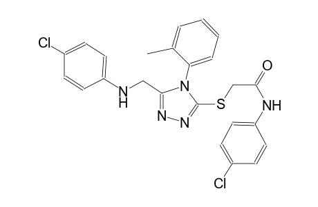 acetamide, N-(4-chlorophenyl)-2-[[5-[[(4-chlorophenyl)amino]methyl]-4-(2-methylphenyl)-4H-1,2,4-triazol-3-yl]thio]-
