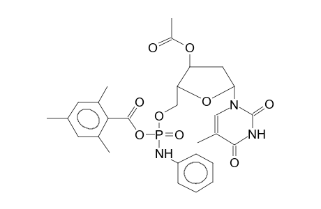 3'-O-ACETYLDEOXYTHYMIDINE-5'-ANILIDO(2,4,6-TRIMETHYLBENZOYL)PHOSPHATE(DIASTEREOMER MIXTURE)