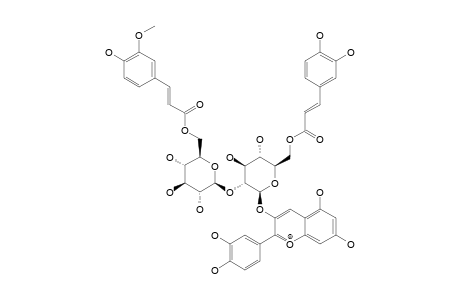 CYANIDIN-3-O-[6-O-(E)-CAFFEOYL-[2-O-(6-O-(E)-FERULOYL)-BETA-D-GLUCOPYRANOSYL]-BETA-D-GLUCOPYRANOSIDE]