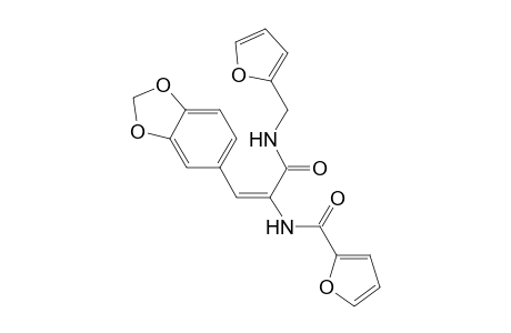 N-((E)-2-(1,3-benzodioxol-5-yl)-1-{[(2-furylmethyl)amino]carbonyl}ethenyl)-2-furamide