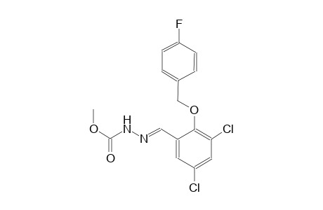 methyl (2E)-2-{3,5-dichloro-2-[(4-fluorobenzyl)oxy]benzylidene}hydrazinecarboxylate