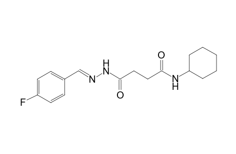 Butanedioic acid cyclohexyl-amide N2-(4-fluorobenzylideno)hydrazide