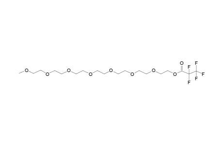 2-[2-[2-[2-[2-[2-(2-Methoxyethoxy)ethoxy]ethoxy]ethoxy]ethoxy]ethoxy]ethyl 2,2,3,3,3-pentafluoropropanoate