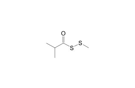 2-Methylpropanethioic acid S-(methylthio) ester