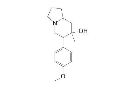 7-Hydroxy-6-(4'-methoxyphenyl)-7-methylindolizidine