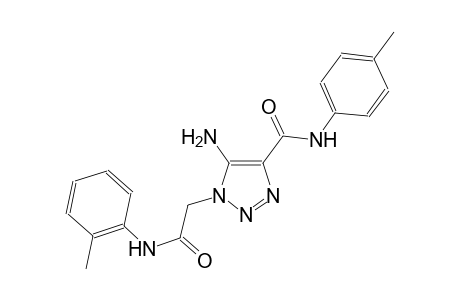 5-amino-N-(4-methylphenyl)-1-[2-oxo-2-(2-toluidino)ethyl]-1H-1,2,3-triazole-4-carboxamide
