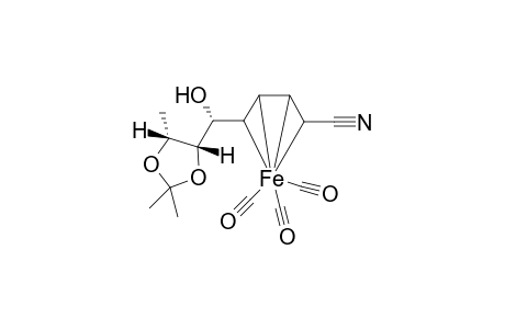(2R,5S,6S,7R,8R,2E,4E)-Tricarbonyliron[(.eta.2-5)-octa-6-hydroxy-7,8-isopropylidene-2,4-nonadienenitrile