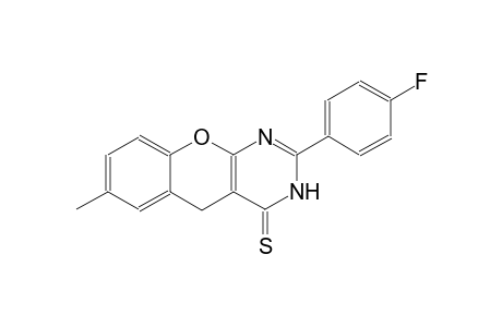 4H-[1]benzopyrano[2,3-d]pyrimidine-4-thione, 2-(4-fluorophenyl)-3,5-dihydro-7-methyl-