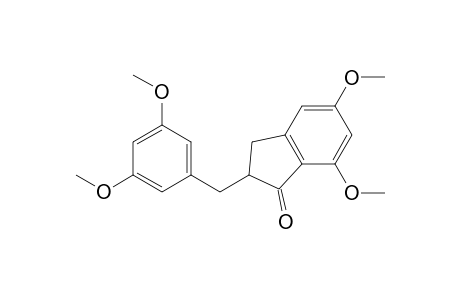 2-(3,5-dimethoxybenzyl)-2,3-dihydro-5,7-dimethoxy-1H-indene-1-one