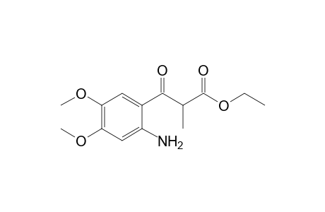 Ethyl 2-(4',5'-dimethoxy-2'-aminobenzoyl)propionate