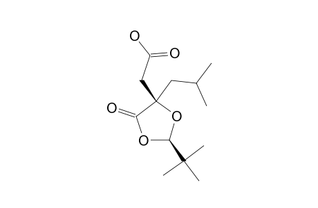 (2R,4R)-[2-(TERT.-BUTYL)-4-(2-METHYLPROPYL)-5-OXO-1,3-DIOXOLAN-4-YL]-ACETIC-ACID