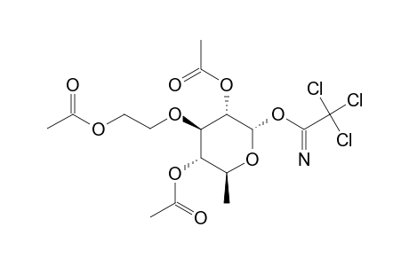 3-O-(2-ACETOXYETHYL)-2,4-DI-O-ACETYL-6-DEOXY-D-GLUCOPYRANOSYL-TRICHLOROACETIMIDATE