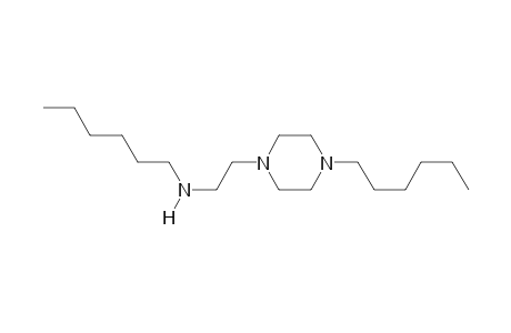 1-(2-Hexylaminoethyl)-4-hexylpiperazine