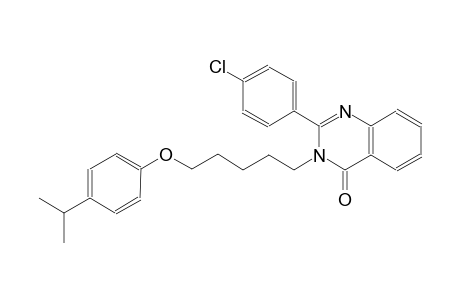 2-(4-chlorophenyl)-3-[5-(4-isopropylphenoxy)pentyl]-4(3H)-quinazolinone