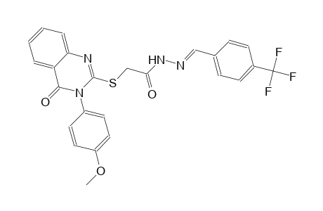 2-{[3-(4-methoxyphenyl)-4-oxo-3,4-dihydro-2-quinazolinyl]sulfanyl}-N'-{(E)-[4-(trifluoromethyl)phenyl]methylidene}acetohydrazide
