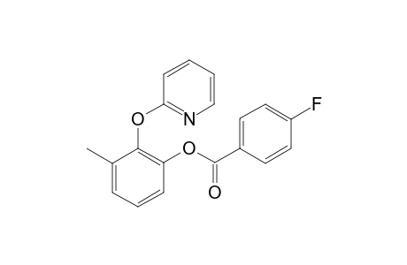 3-Methyl-2-(pyridin-2-yloxy)phenyl 4-fluorobenzoate