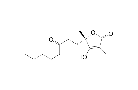 2(5H)-Furanone, 4-hydroxy-3,5-dimethyl-5-(3-oxooctyl)-, (S)-