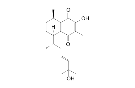 1,6-Dimethyl-7-hydroxy-4-(1,5-dimethy-5-hydroxyhex-3-en-1-yl)-p-benzoquinone