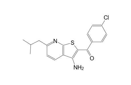 (3-amino-6-isobutylthieno[2,3-b]pyridin-2-yl)(4-chlorophenyl)methanone