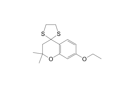 2,2-Dimethyl-7-ethoxy-4-chromanone Ethylene Dithioketal