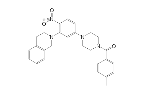 2-{5-[4-(4-methylbenzoyl)-1-piperazinyl]-2-nitrophenyl}-1,2,3,4-tetrahydroisoquinoline