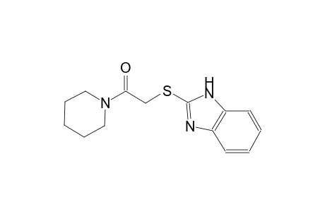 2-{[2-oxo-2-(1-piperidinyl)ethyl]sulfanyl}-1H-benzimidazole