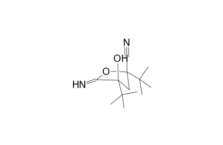 3,5-Di-tert-butyl-3-hydroxy-2-imino-tetrahydro-furan-5-carbonitrile