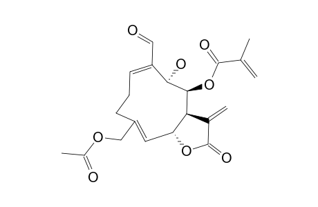 9-ALPHA-HYDORXY-8-BETA-METHACRYLOYLOXY-14-OXO-ACANTHOSPERMOLIDE-15-ACETOXY