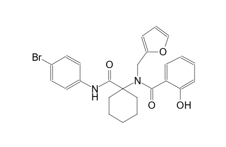 N-[1-[(4-bromoanilino)-oxomethyl]cyclohexyl]-N-(2-furanylmethyl)-2-hydroxybenzamide