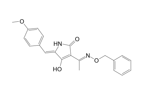 (Z)-3-((E)-1-(benzyloxyimino)ethyl)-4-hydroxy-5-(4-methoxybenzylidene)-pyrroline-2-one