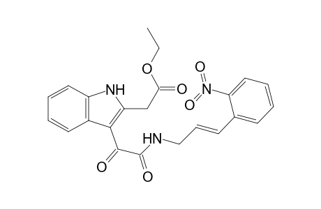 Ethyl 3-[[N-(2'-nitrocinnamyl)amino]glyoxylyl]indole-2-acetate