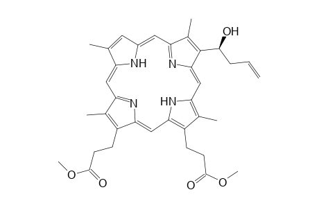 Dimethyl 3,3'-[8"-(1'"-hydroxybut-3'"-en-1'"-yl)-2",7",12",18"-tetramethyl-2",3"-dihydro-21H.23H-porphyrin-13",17"-diyl]-dipropionate