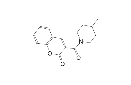3-[(4-methyl-1-piperidinyl)carbonyl]-2H-chromen-2-one