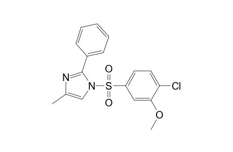 1-[(4-chloro-3-methoxybenzene)sulfonyl]-4-methyl-2-phenyl-1H-imidazole