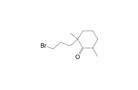 2-(3-bromopropyl)-2,6-dimethylcyclohexanone
