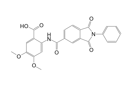 benzoic acid, 2-[[(2,3-dihydro-1,3-dioxo-2-phenyl-1H-isoindol-5-yl)carbonyl]amino]-4,5-dimethoxy-