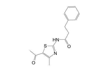 Propanamide, N-(5-acetyl-4-methyl-2-thiazolyl)-3-phenyl-