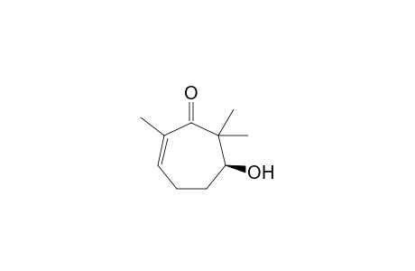 2,7,7-trimethyl-6-oxidanyl-cyclohept-2-en-1-one