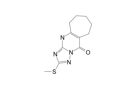 6,7,8,9,10,11-HEXAHYDRO-2-METHYLTHIO-CYClOHEPTA-[D]-[1,2,4]-TRIAZOLO-[1,5-A]-PYRIMIDIN-5-ONE