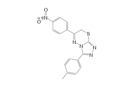 3-(4-methylphenyl)-6-(4-nitrophenyl)-7H-[1,2,4]triazolo[3,4-b][1,3,4]thiadiazine