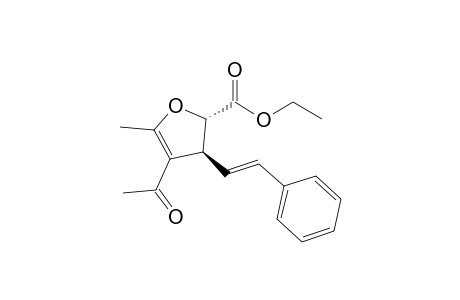 (2S,3S,E)-Ethyl 4-Acetyl-5-methyl-3-(styryl)-2,3-dihydrofuran-2-carboxylate