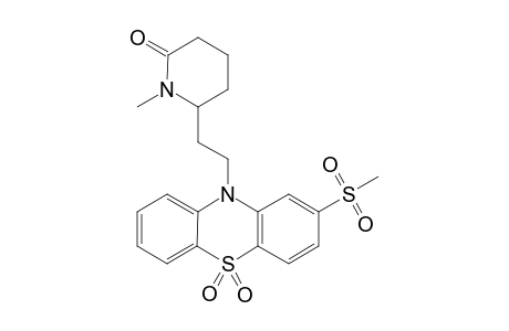 1-Methyl-6-[2-(2-methylsulfonyl-5,5-dioxo-10-phenothiazinyl)ethyl]-2-piperidinone