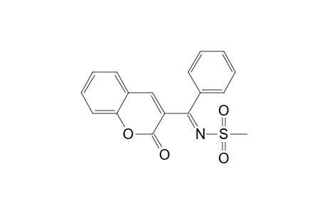 Methanesulfonamide, N-[(2-oxo-2H-1-benzopyran-3-yl)phenylmethylene]-, (E)-