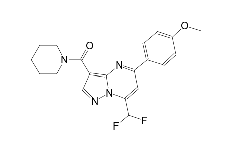 7-(difluoromethyl)-5-(4-methoxyphenyl)-3-(1-piperidinylcarbonyl)pyrazolo[1,5-a]pyrimidine