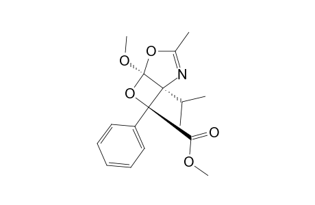 ENDO-1-ISOPROPYL-5-METHOXY-3-METHYL-7-PHENYL-4,6-DIOXA-2-AZABICYCLO-[3.2.0]-HEPT-2-ENE-7-CARBOXYLIC-ACID-METHYLESTER