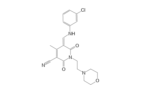 3-pyridinecarbonitrile, 5-[[(3-chlorophenyl)amino]methylene]-1,2,5,6-tetrahydro-4-methyl-1-[2-(4-morpholinyl)ethyl]-2,6-dioxo-, (5Z)-