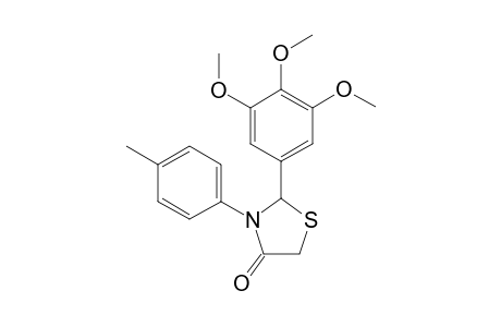 (+/-)-2-(3,4,5-Trimethoxyphenyl)-3-p-tolylthiazolidin-4-one