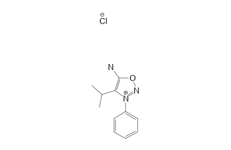 3-PHENYL-4-ISOPROPYL-5-AMINO-1,2,3-OXADIAZOLE_CHLORIDE