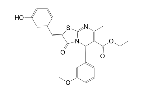 ethyl (2Z)-2-(3-hydroxybenzylidene)-5-(3-methoxyphenyl)-7-methyl-3-oxo-2,3-dihydro-5H-[1,3]thiazolo[3,2-a]pyrimidine-6-carboxylate